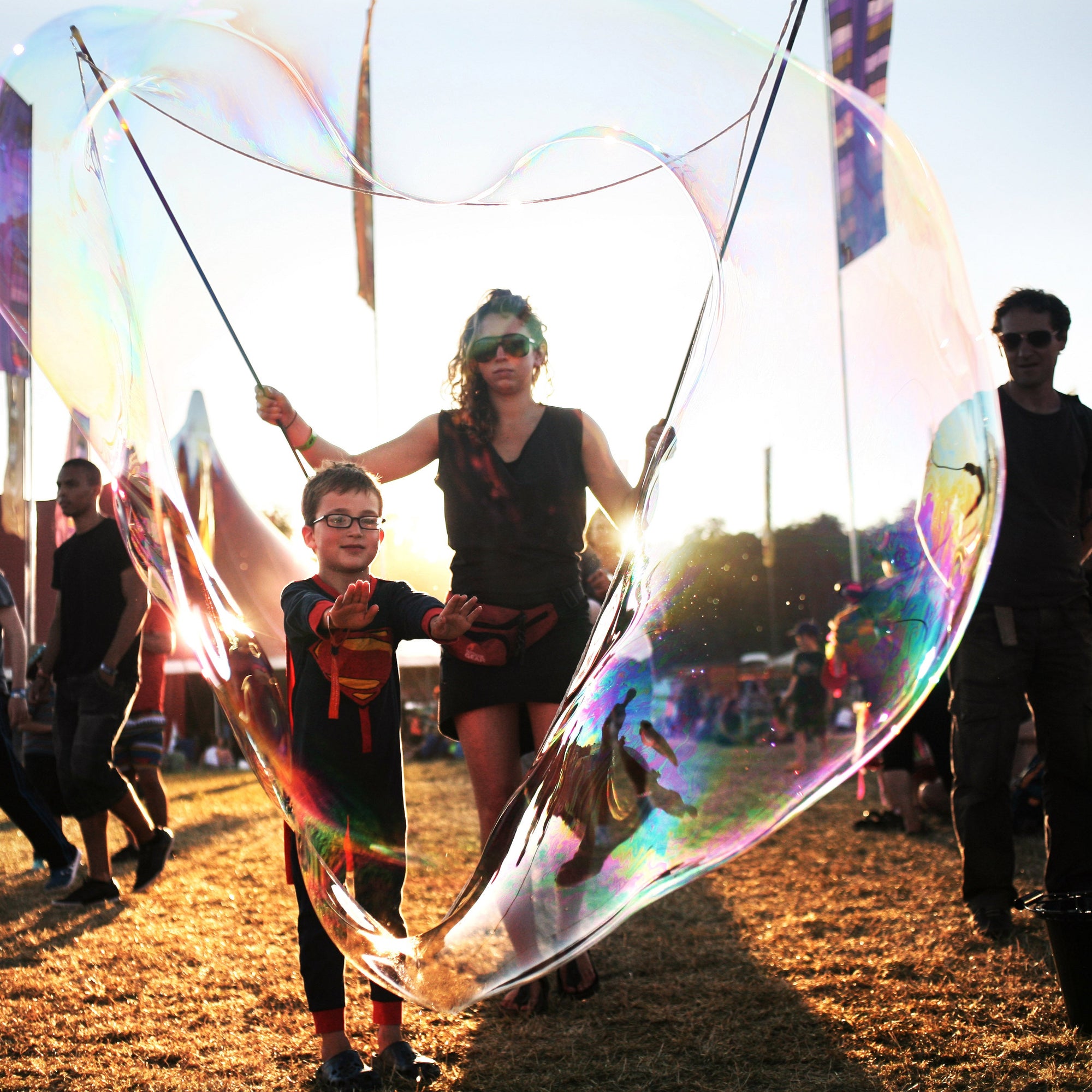 Professional giant bubble loop