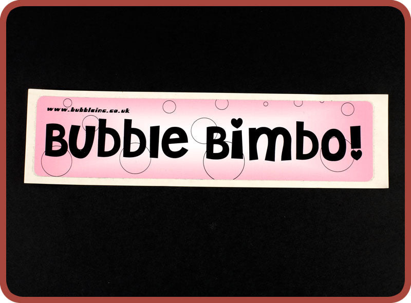 Bubble Bumper Stickers - Bubble Inc