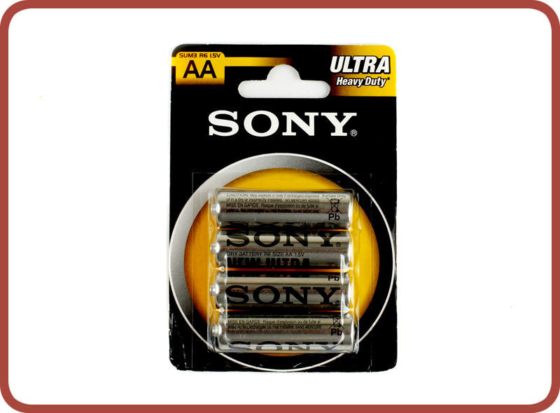 Sony AA Batteries x 4 - Bubble Inc