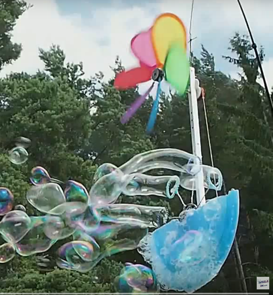 Wind-powered bubble machine! (New version) - Bubble Inc